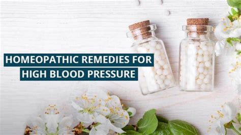 Homeopathic Remedies For High Blood Pressure