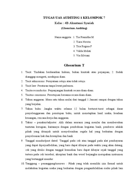 Glosarium Kelompok 7 Pdf