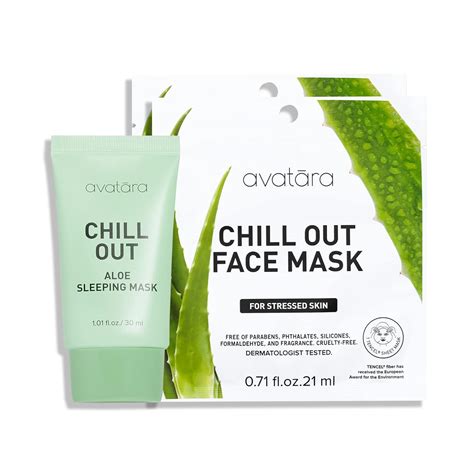 Buy Avatara Chill Out Sheet Facial Mask And Sleeping Mask Bundle For