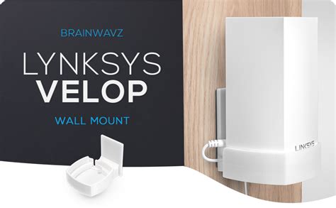 Screwless Wall Mount For Linksys Velop Home Wifi Mesh Holder No Tools Required