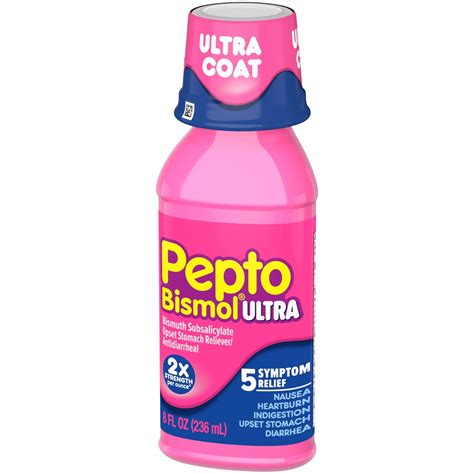 Pepto Bismol Liquid Ultra For Nausea Heartburn Indigestion Upset