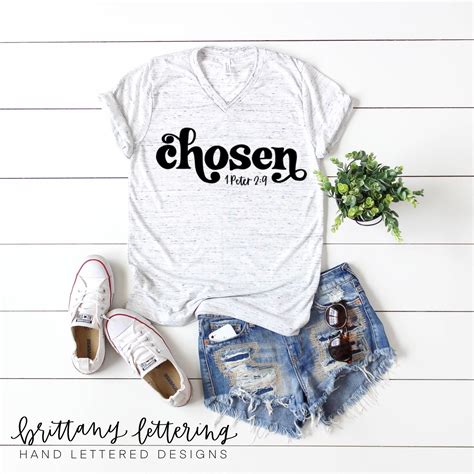 Chosen Svg Chosen Hand Lettered Svg Cricut Svg Etsy