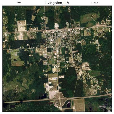 Aerial Photography Map Of Livingston LA Louisiana