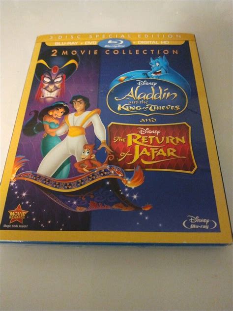 Mavin Aladdin And The King Of Thieves The Return Of Jafar Disney Blu Ray Dvd Movie New