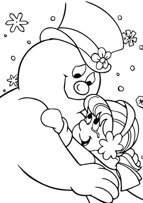 Coloriage Frosty Le Bonhomme De Neige Imprimer