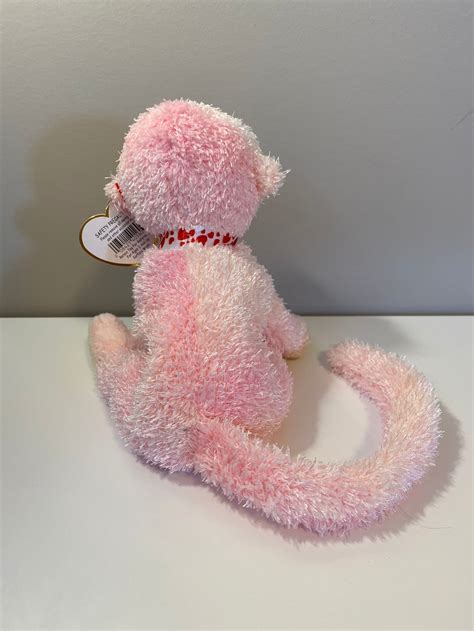 Ty Beanie Baby Poet The Pink Monkey 6 Inch Etsy