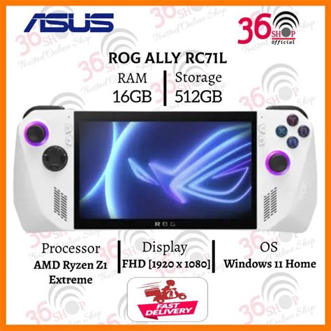 Jual Asus Rog Ally Rc71l Portable Gaming Amd Z1 Extreme 16gb Storage 512gb Shopee Indonesia