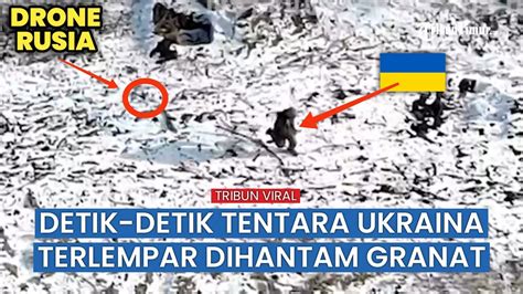 Kelompok Militer Rusia Ratakan Parit Ukraina Dengan Drone Kamikaze Bt