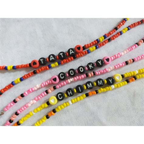 BT21 Inspired Face Mask Straps Beaded FaceMask Strap FaceMask Lanyard