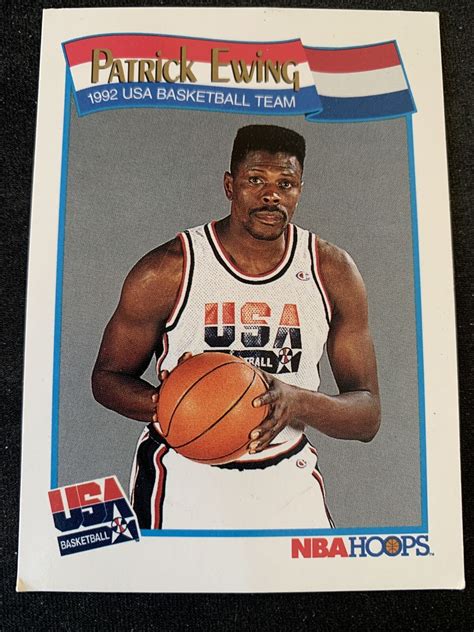 PATRICK EWING 1991 92 NBA Hoops 577 New York Knicks USA Dream Team