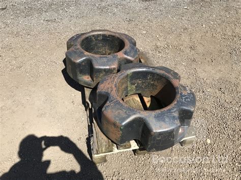 Pair Of Used Case Ih Rear Wheels Weights Kit From Mx Magnum 310