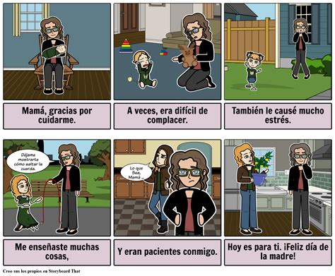 Historia Del Día De La Madre Storyboard Por Es Examples