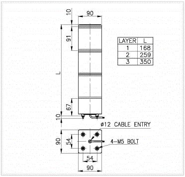 SJ Tower Bulb Revolving Warning Light PT INGRAM INDONESIA JAYA BATAM