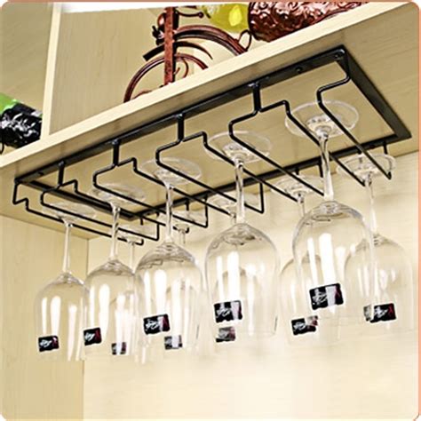 Kitchen Upside Down Wine Glass Holder Household Wine Cabinet Hanging