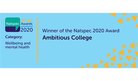 Ambitious College Win A Natspec Award Ambitious College