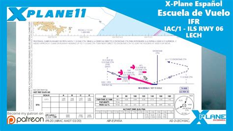 X Plane Espa Ol Escuela De Vuelo Ifr Iac Ils Rwy Lech