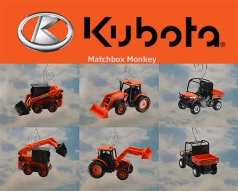 Kubota Skid Steer Loader 4x4 Atv Rtv Tractor Christmas Ornament Garden