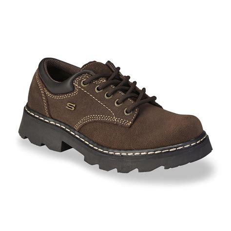 Skechers Womens Parties Mate Brown Oxford Shoe