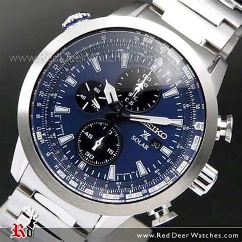 Buy Seiko Prospex Sky Chronograph Solar Pilots Watch Ssc P Ssc