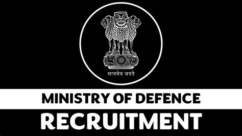 Ministry Of Defence Recruitment 2023 Released New Notification Check