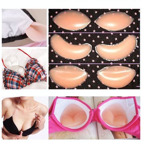 Pair Fashion Bikini Pads Enhancers Swimsuit Silicone Pads Bras Gel Summer Women S Adhesive