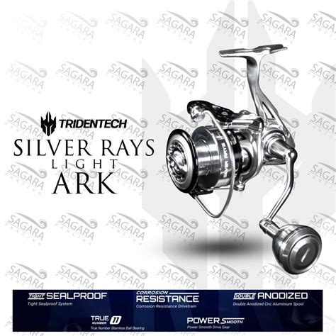 Jual Reel Tridentech Silver Rays Light Ark Reel Pancing Spinning Power