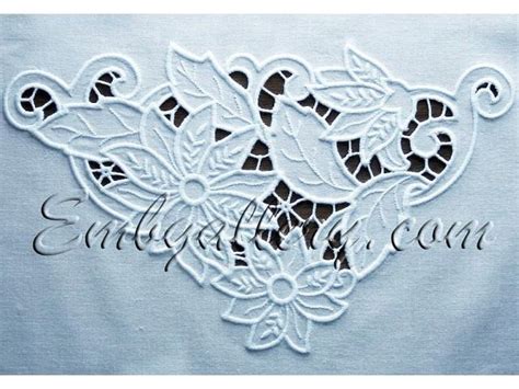 Cutwork Lace Corner For The Small Hoops Machine Embroidery Design