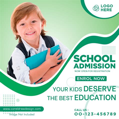 Download School Admission Social Media Banner Template Design