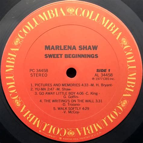 Yahooオークション Us Orig Lp Marlena Shawsweet Beginnings 197