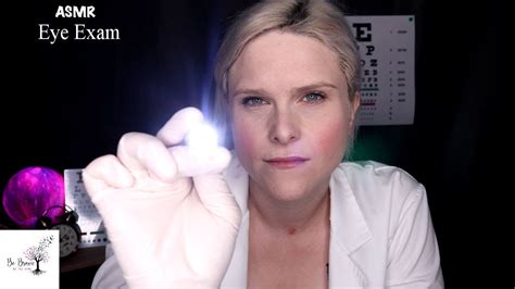 [asmr] Medical A Relaxing Eye Exam ~ Gloves Light And Pencil Writing