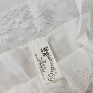 Vintage Intimates Sleepwear Vintage Slip White S S Lingerie Chemise Lace Intimate Soft