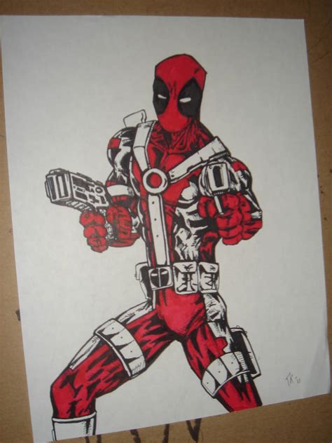 Deadpool Colored By Marvelous80 On Deviantart