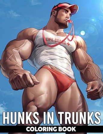 Amazon Hunks In Trunks Coloring Book Hot Guys Sexy Pictures More Coloring Pages With