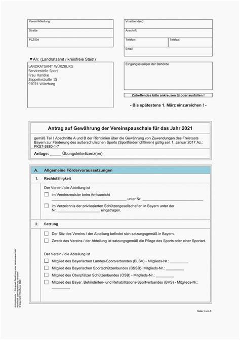 Antr Ge Auf Vereinspauschale K Nnen Eingereicht Werden Das