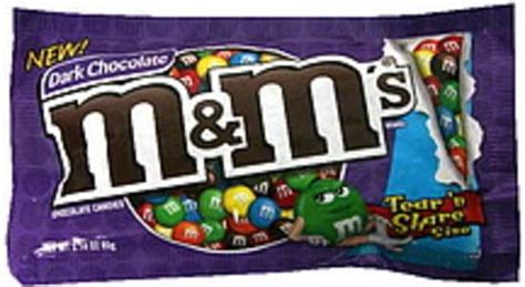 M & M Dark Chocolate Chocolate Candies - 3.14 oz, Nutrition Information | Innit