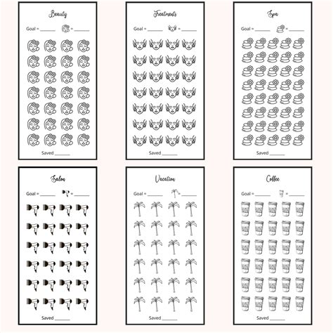 Printable A Self Care Savings A Savings Challenge Bundle A Etsy