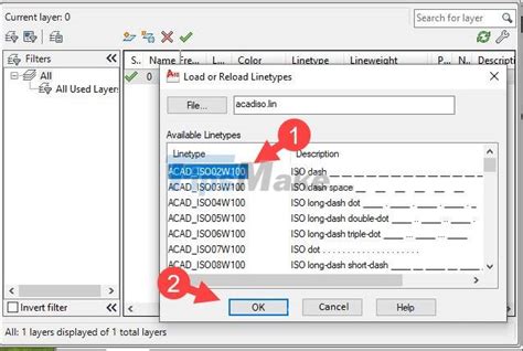 Steps to draw dashed lines in AutoCAD - TipsMake.com