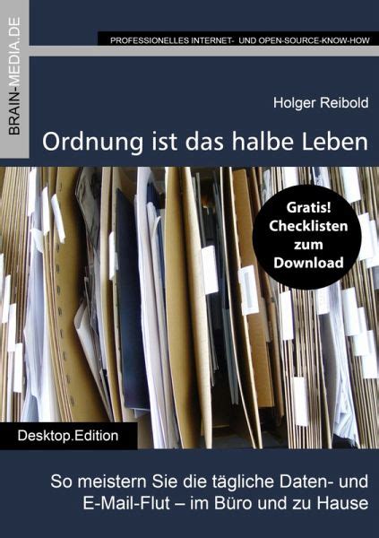 Ordnung Ist Das Halbe Leben EBook EPUB Von Holger Reibold