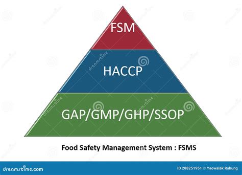 Food Safety Management System FSMS Vector Illustration Stock