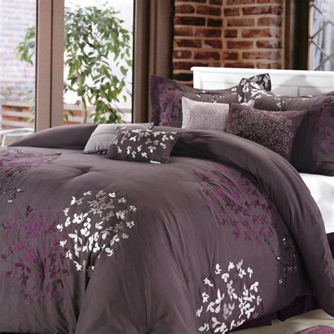 Plum Comforter Purple Bedding Queen Comforter Comforter Sets Chic