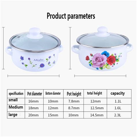 กระทะ：enamel Lid Sou Ot Cooking Ot Small Orchid Saucean Binaural Fruit