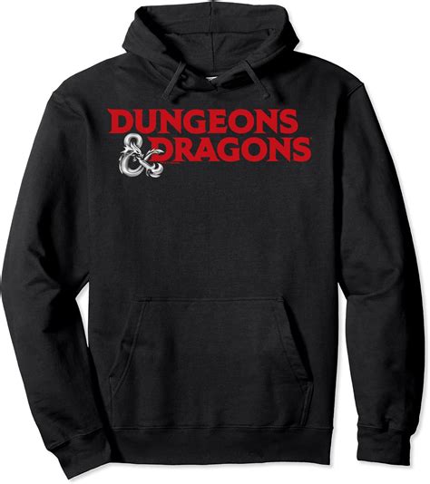 Dungeons & Dragons Red Logo Pullover Hoodie : Amazon.co.uk: Fashion