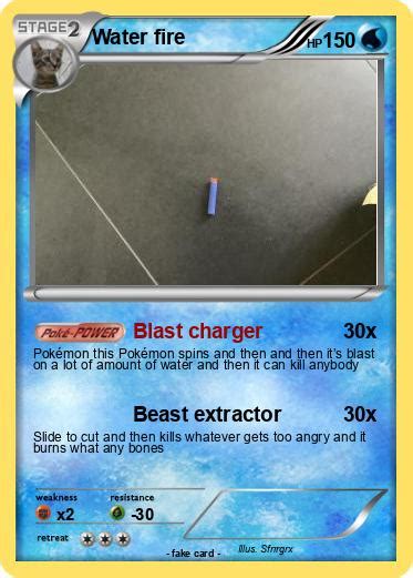 Pokémon Water fire 16 16 - Blast charger - My Pokemon Card