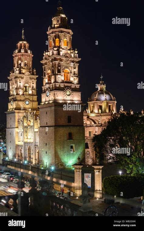 Morelia cathedral, Michoacan-Mexico Stock Photo - Alamy