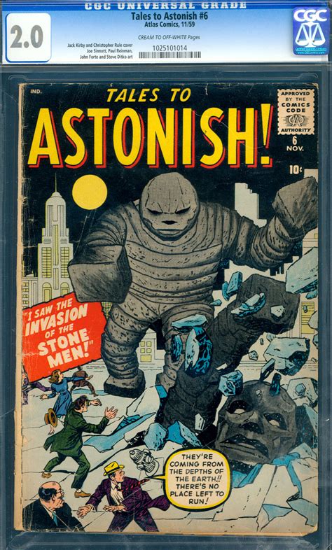 Comicconnect Tales To Astonish Cgc G