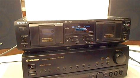 Sony Tc We435 Dolby Hx Pro Arl Dual Tape Cassette Deck Player Recorder Youtube