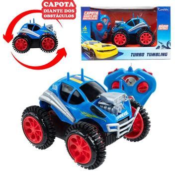 Hot Wheels Carrinho De Controle Remoto Turbo Tumbling Capota Diante Dos Obst Culos Candide