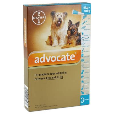 Buy Advocate 100 Medium Dog (4-10kg) – pack of 3 Online | SmartVetMeds ...