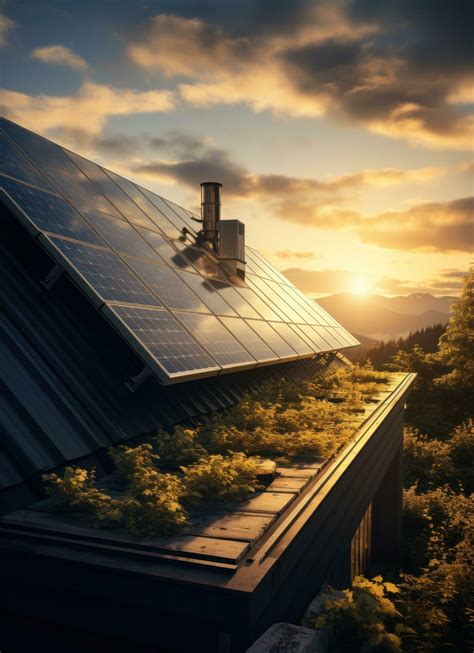 Technician installing solar panels on rooftop roof 29213325 Stock Photo ...