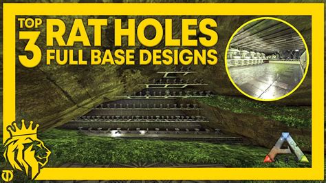 Top Rat Holes On Ark W Full Base Designs For Bigger Tribes Ark